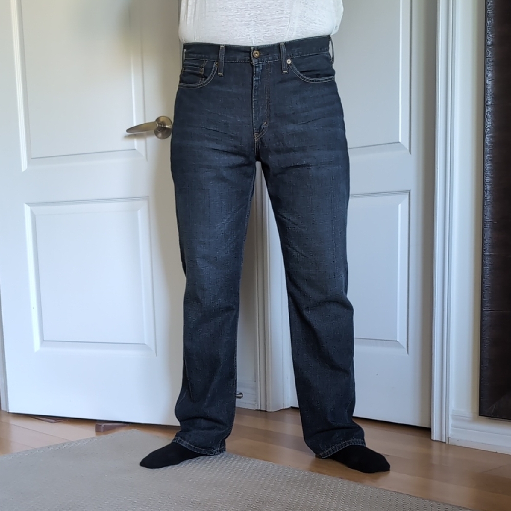 Levi's Dark Blue Straight Jeans for Men